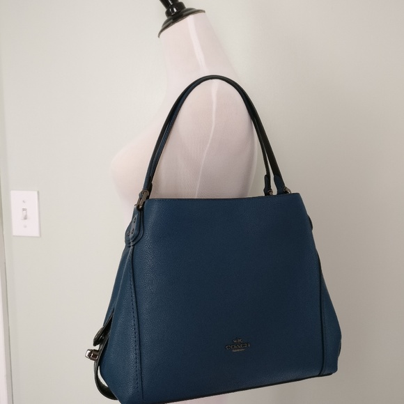 Sold - Coach Edie 31 Mixed Materials Snake Mineral - Picture 2 of 7